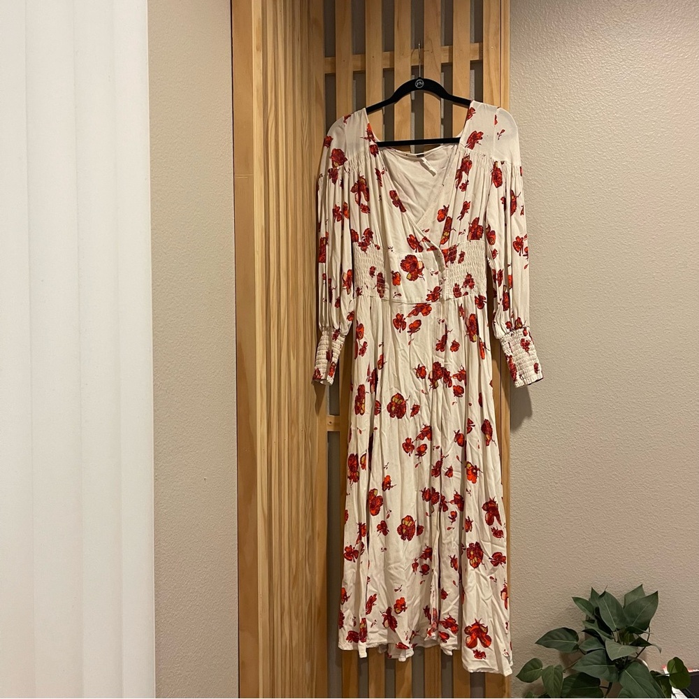 S Free People So Sweetly MIDI Dress